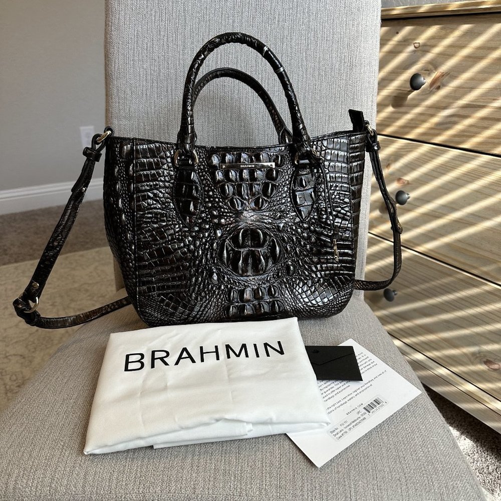 Brahmin Small Lena Ironwood - Stunning!